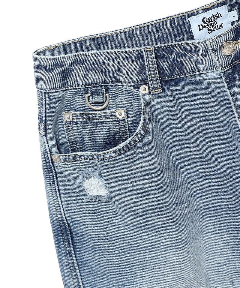 DAMAGED STAR DENIM PANTS BLUE(CV2ESUD110A)