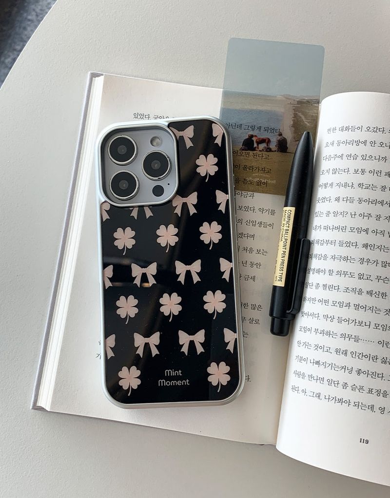 [MADE]ミッドナイト シルバーエポキシバンパー iPhoneケース
