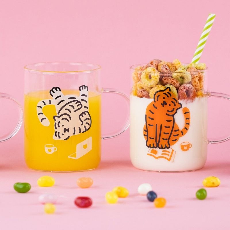 TIGER GLASS MUG SMALL