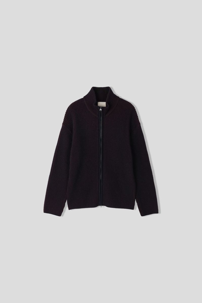 Meen Knitted Zip Up