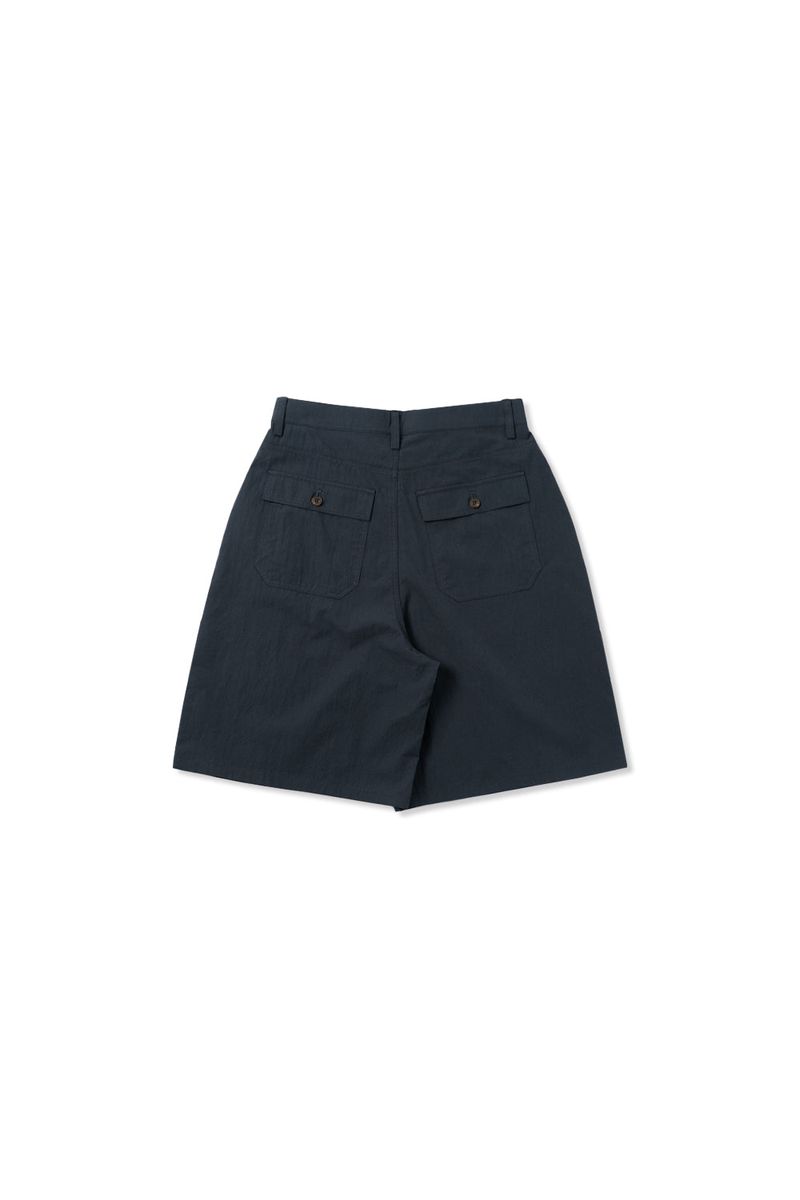 Bow bermuda pants_navy