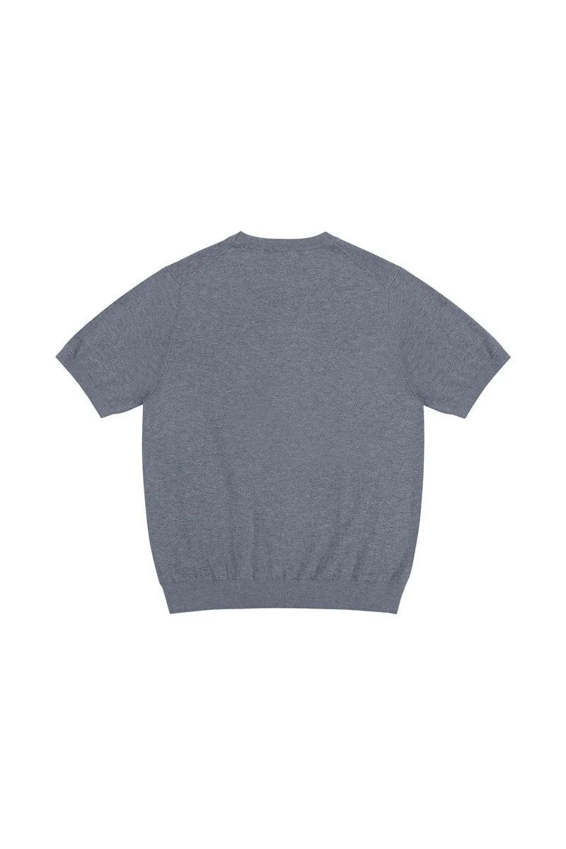 Silk Blend Knit T-Shirt