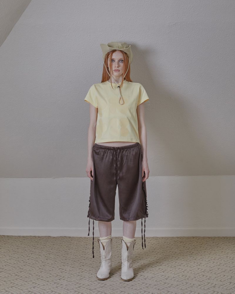 printing logo basic top / lemon