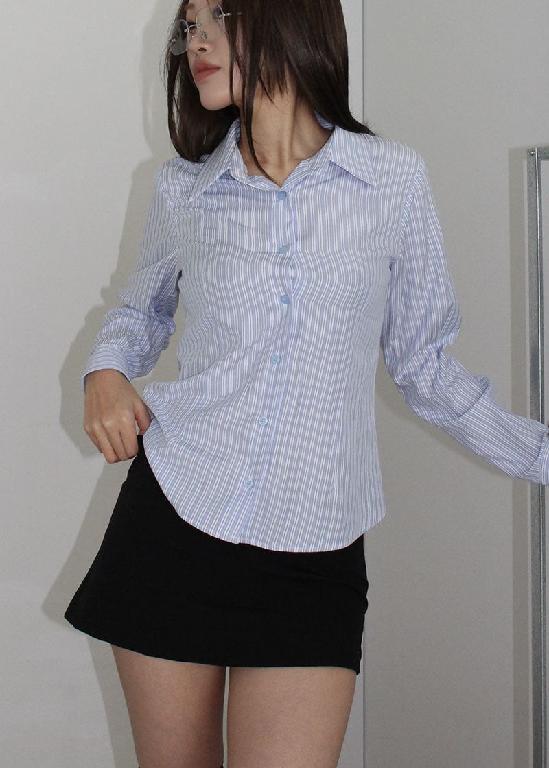 eon（イオエン）の「STRIPE LINE SHIRT（Tops）」