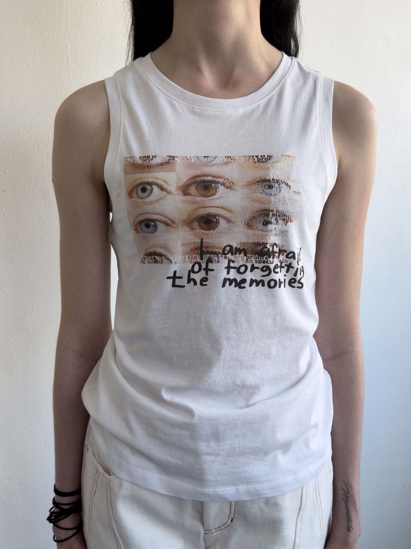 Minority Report Sleeveless Tee WHITE
