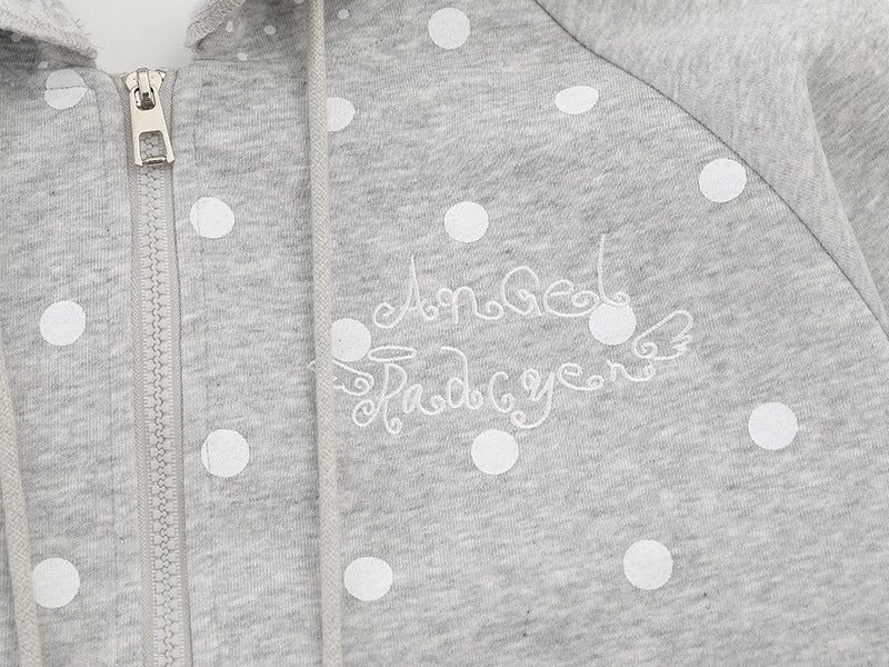 Nerisse Frill Dot Zip-Up