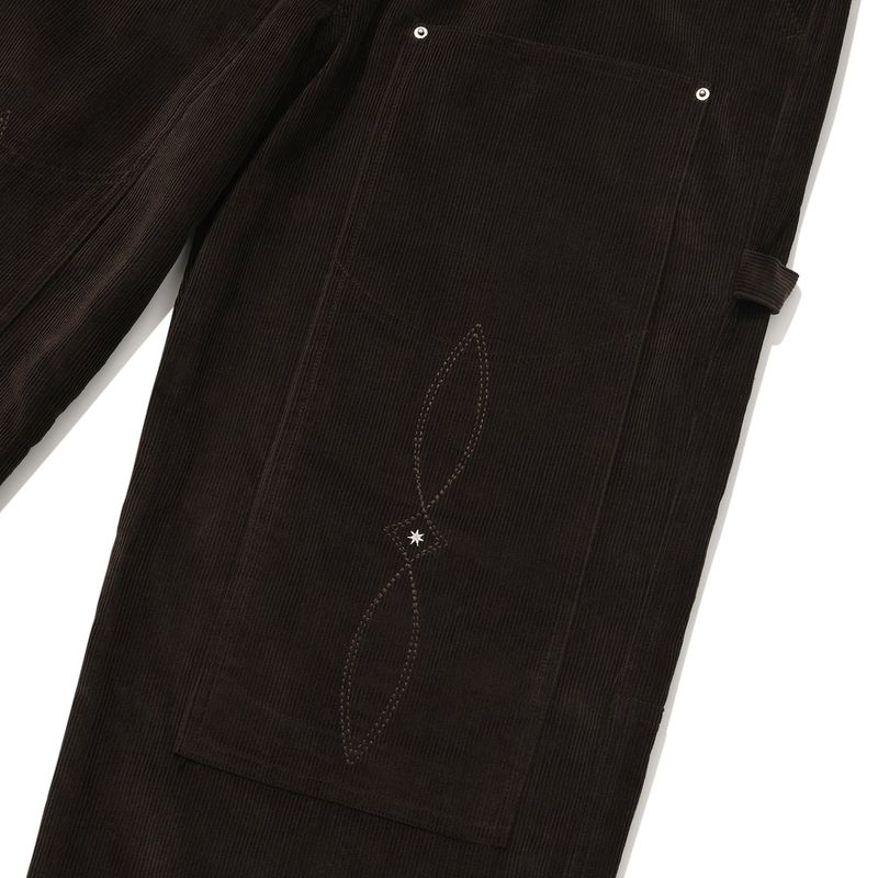 Corduroy carpenter pants / Dark brown
