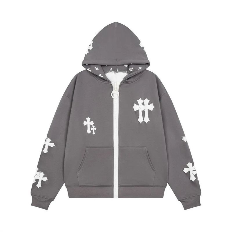 Cozy&Kitsch（コージーアンドキッチ）の「クロス プリント オーバーサイズド フード ジップアップ（ジャケット/アウター）」