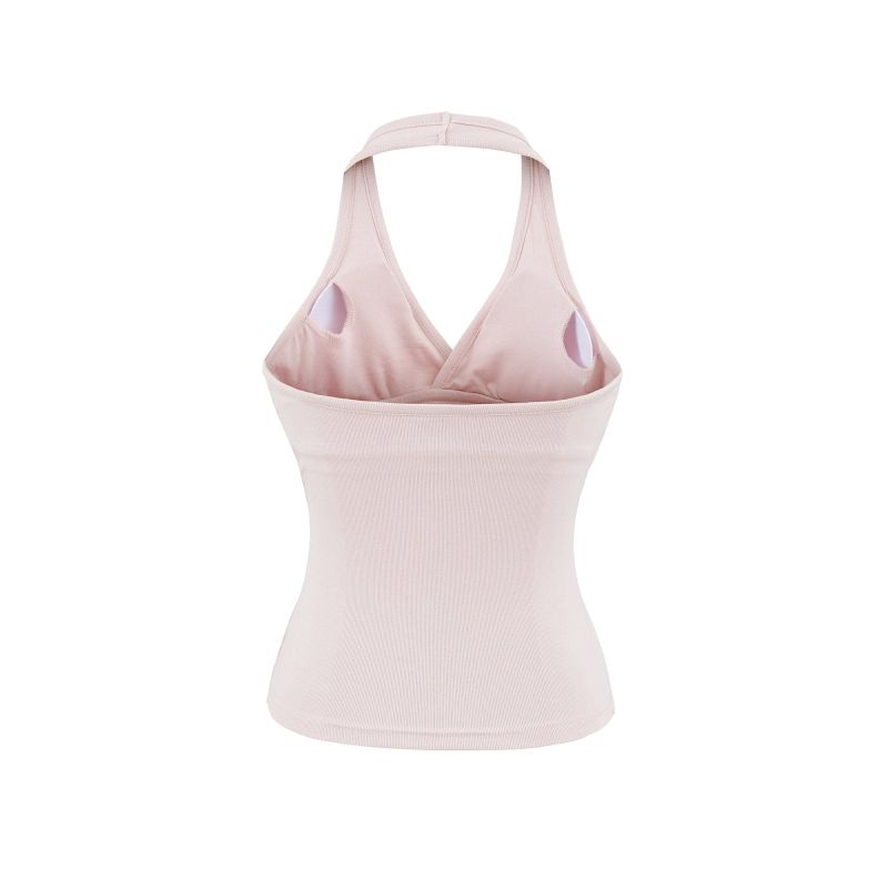 Rosie Deep V Halter Sleeveless