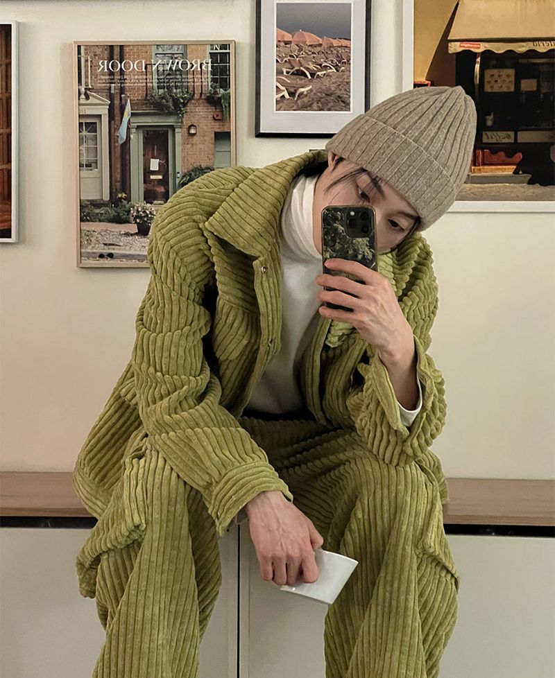 コーデュロイレゴセットアップ (3 color)