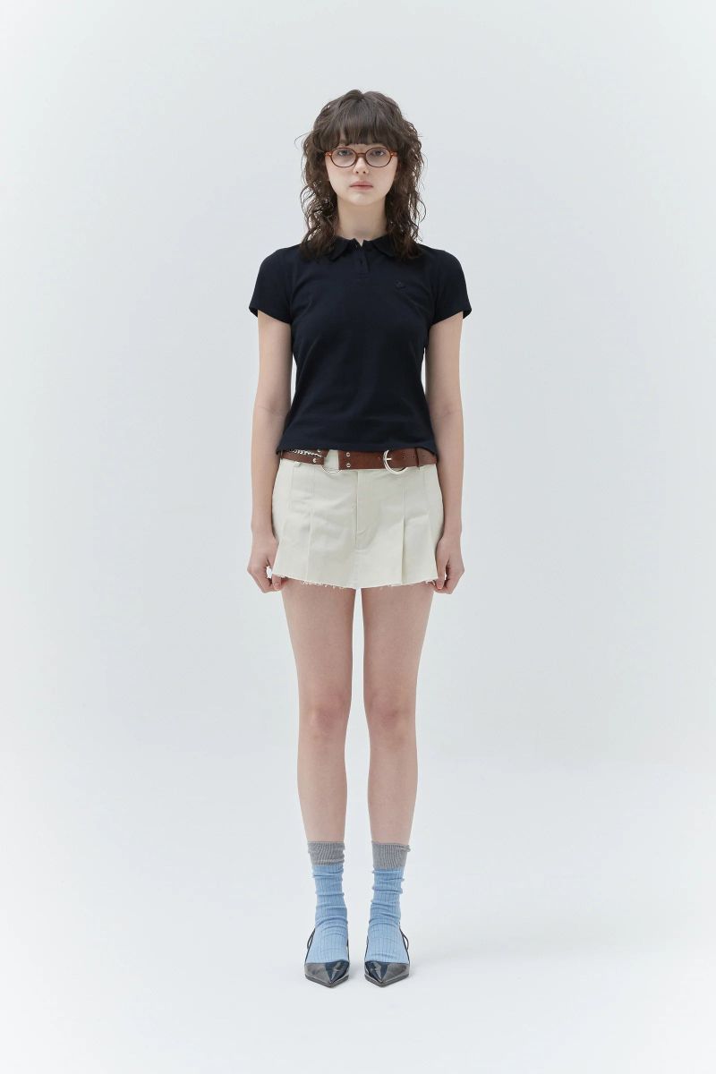 KIRSH PLAIN SLIM FIT PIQUE T-SHIRT - DARK NAVY