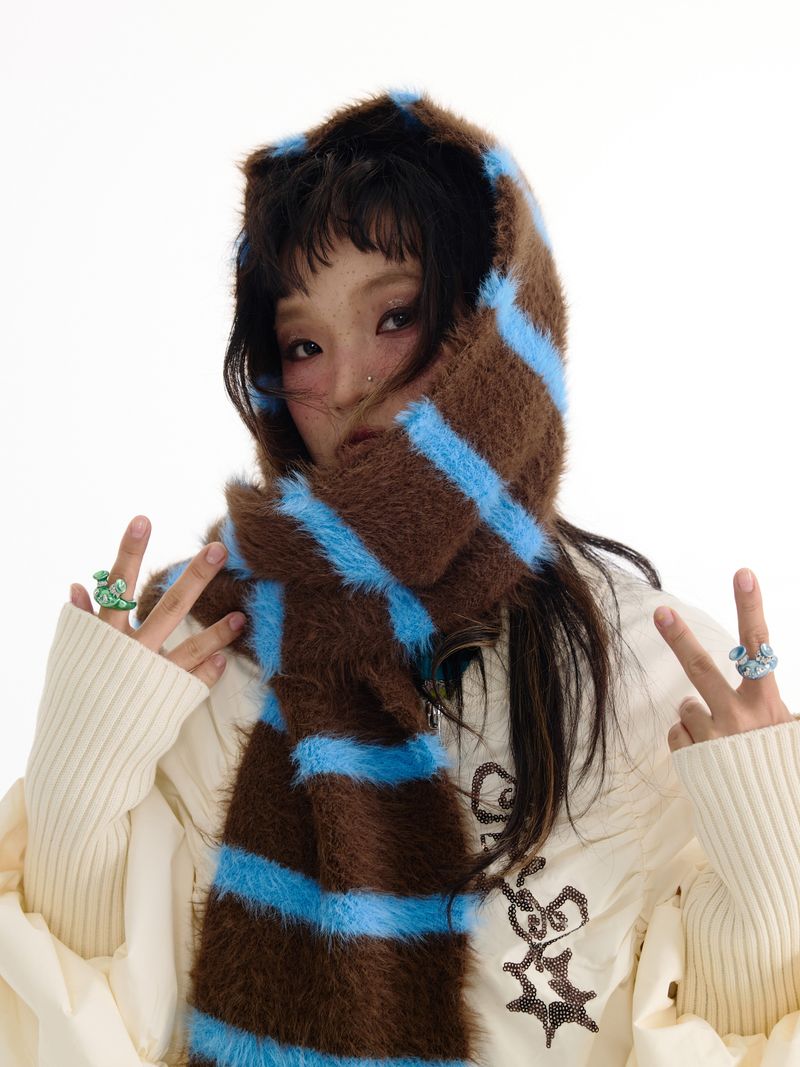 Striped scarf