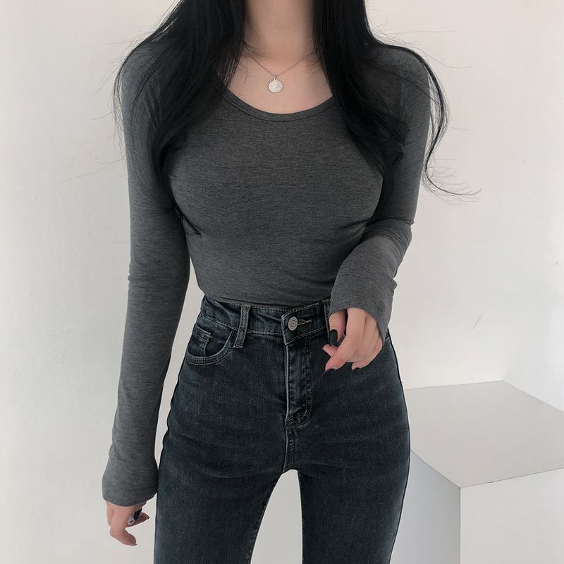 フリースドスクープネックトップ