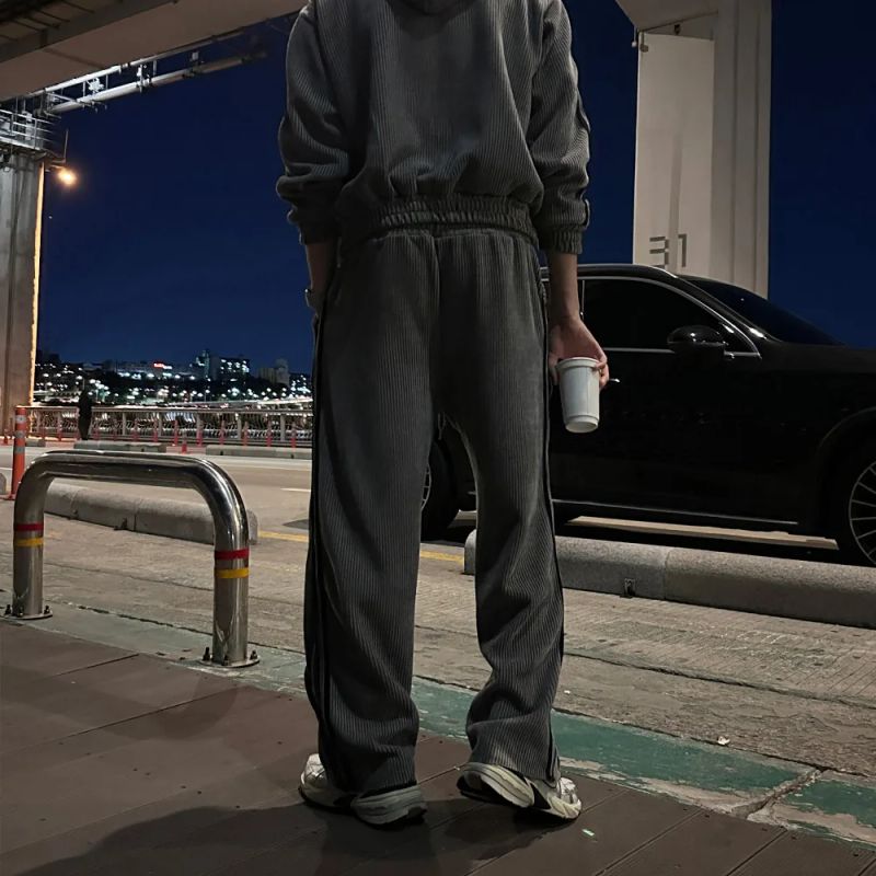 LMN Slay Velour Brushed Wide Pants (2 colors)