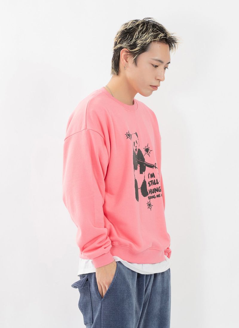 HUNGRY PANDA SWEATSHIRT (PINK)