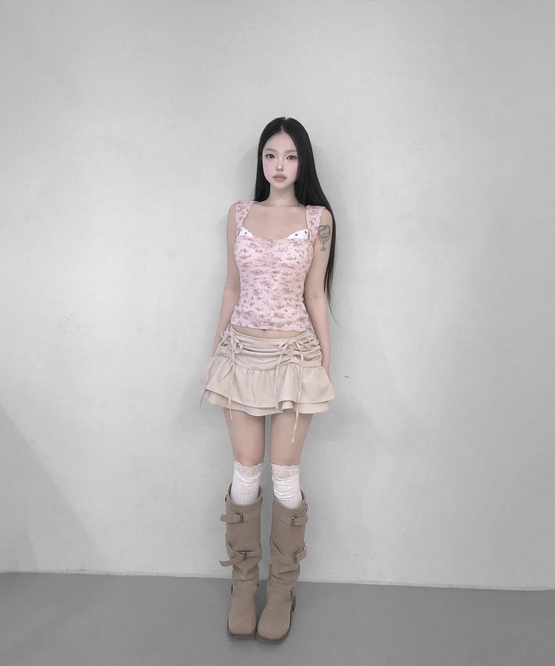 pudding ribbon sk (3colors)