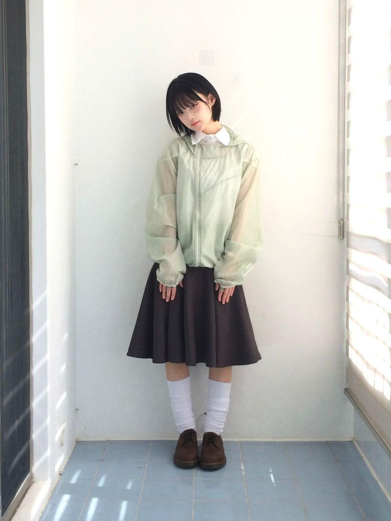 A-line rose flare skirt
