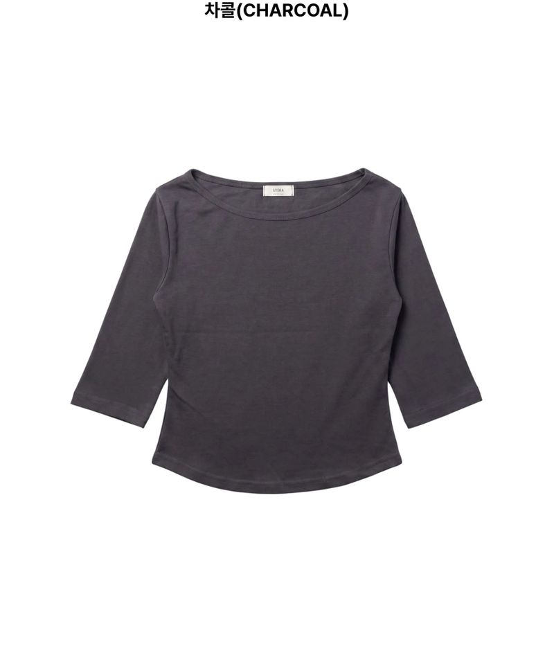 Huni Boat Neck 3/4 Sleeve Tee