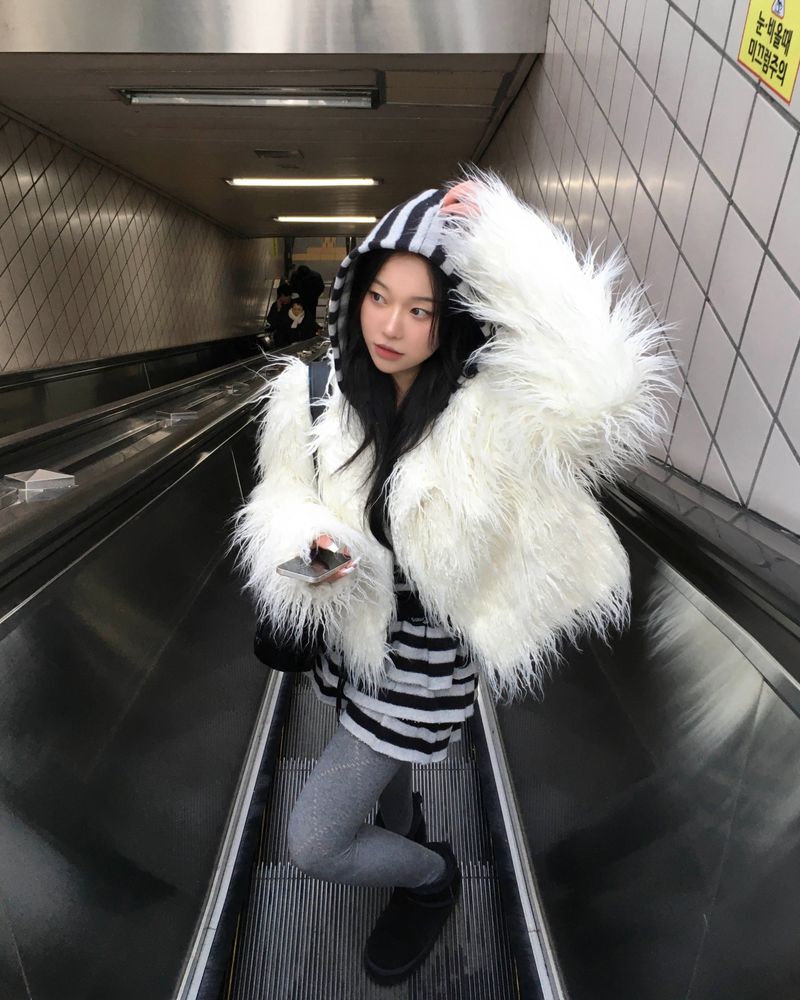 ストライプスカートパンツ