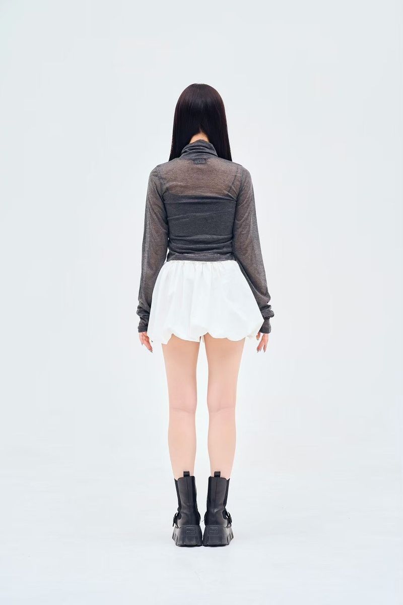 Stone logo high neck TEE
