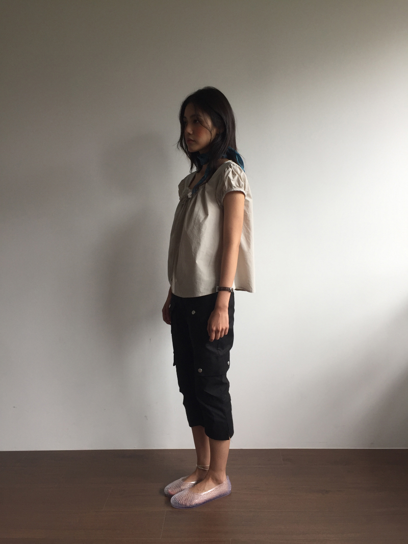 French puff blouse (3color)