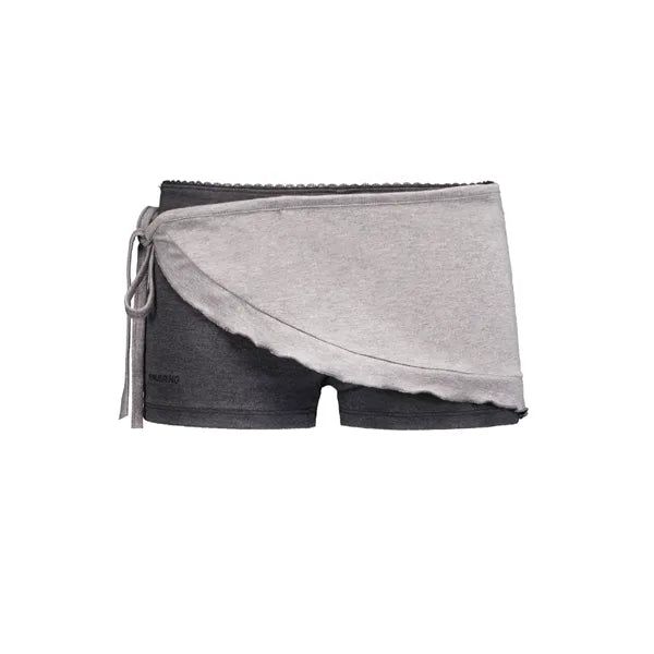 Forusring（フォーラスリング）の「ココア ラップ スカートパンツ[CHARCOAL-DARK GREY]（パンツ）」