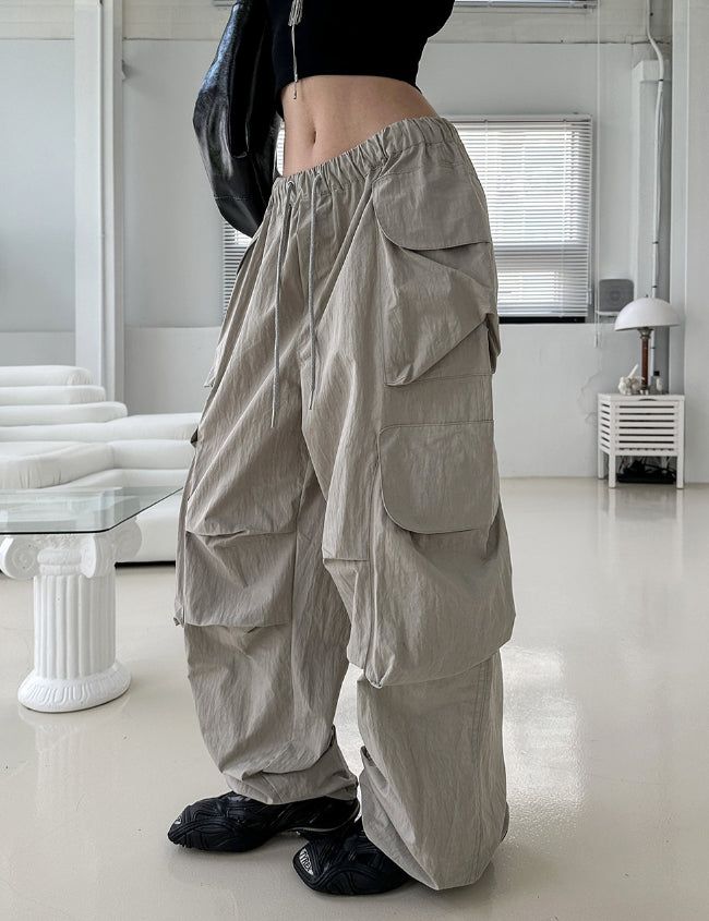 Lorna Pigment Nylon Double Cargo Pants