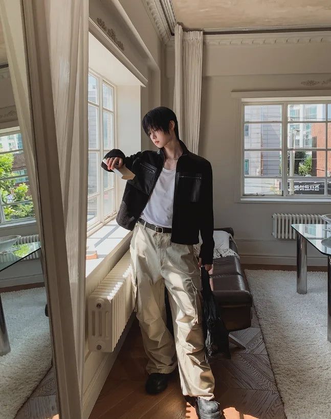 Paul Wide Cargo Cotton Pants