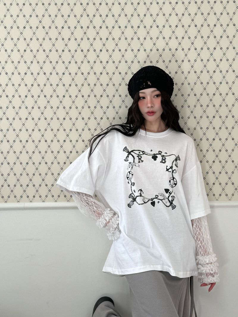 GISELE（ジゼル）の「ベリレースレイヤードTシャツ（トップス）」