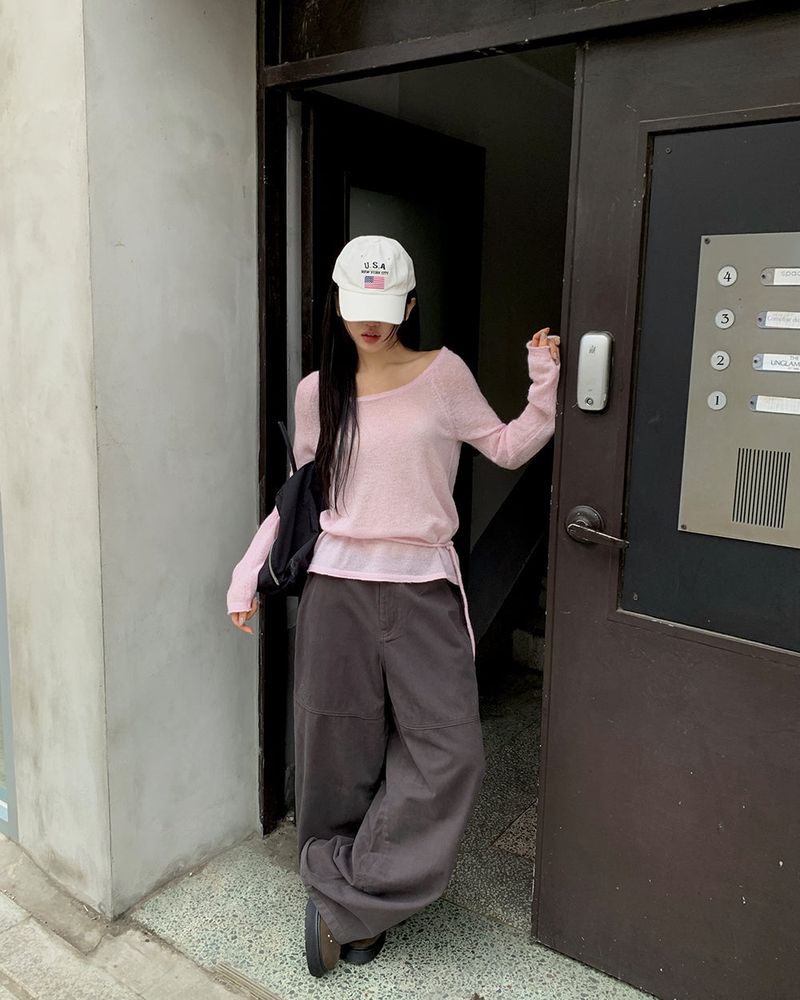 [ORIGINAL] Noir waistband knit