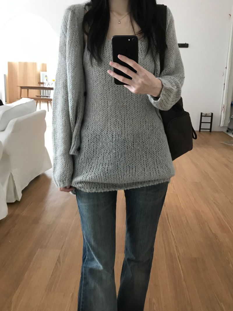 Knit Cardigan Set (3 colors)