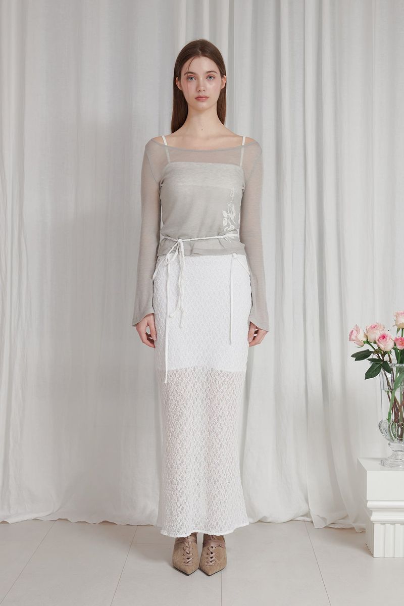 CLAIRE SKIRT white