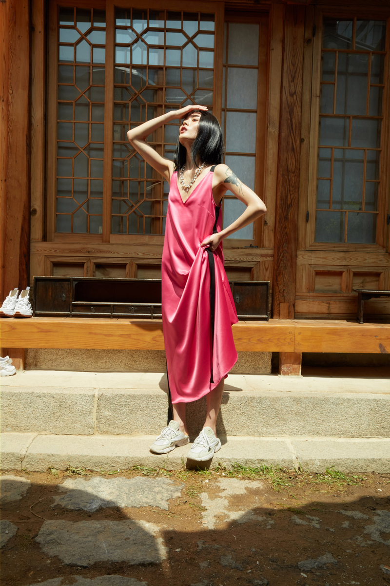 Ribbon Long Dress
