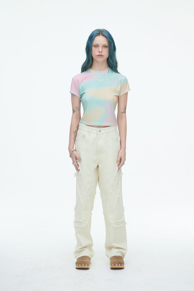 Comma Denim Pants Cream
