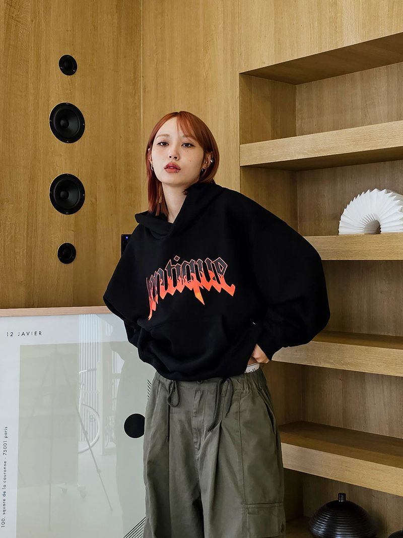 VENTIQUE Crop Hoodie 2color
