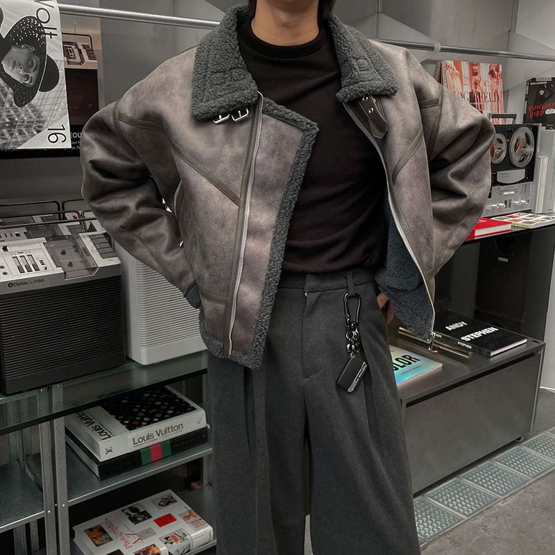 ASCLO Suede Crop Mustang Jacket (3color)