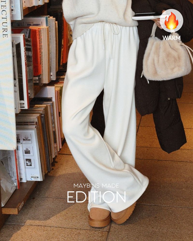 MAYBINS（メイビンス）の「[MADE] Pona fleece-lined banding wide pants（Pants）」