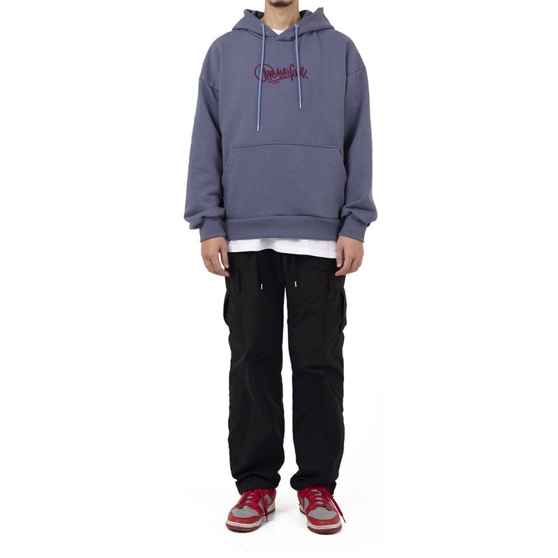 EMB LOGO HOODIE dark blue