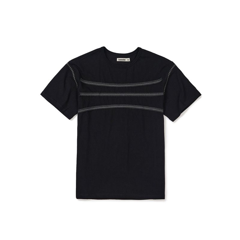 karactor（カラクター）の「Orbit half T-shirts / Black（Tops）」