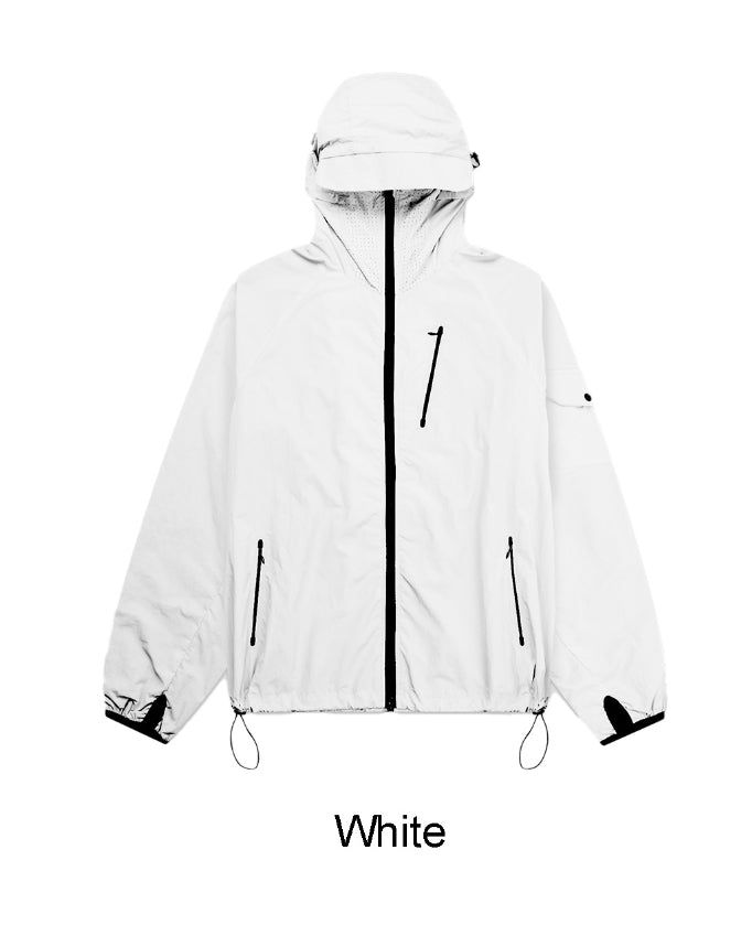 Tena Cap Hood High-Neck Wind Jacket