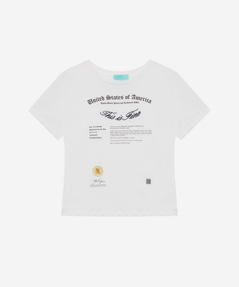 THIS IS FINE(ディス イズ ファイン)の「Silm Trademark Tee(Tops)」