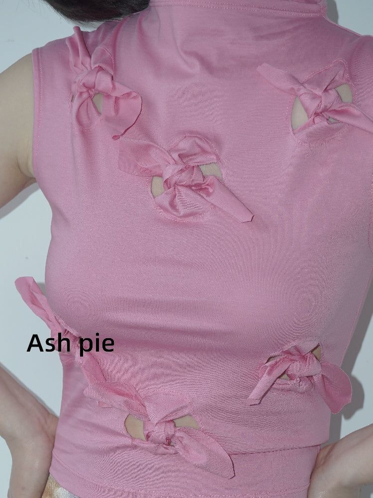 Ash pie（アッシュパイ）の「ノテッドスリーブレスベスト（トップス）」