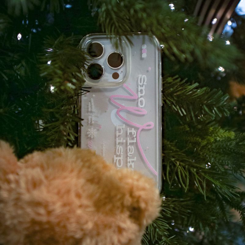 【MADE】(2type) Snow Pink Jelly hard Phone case