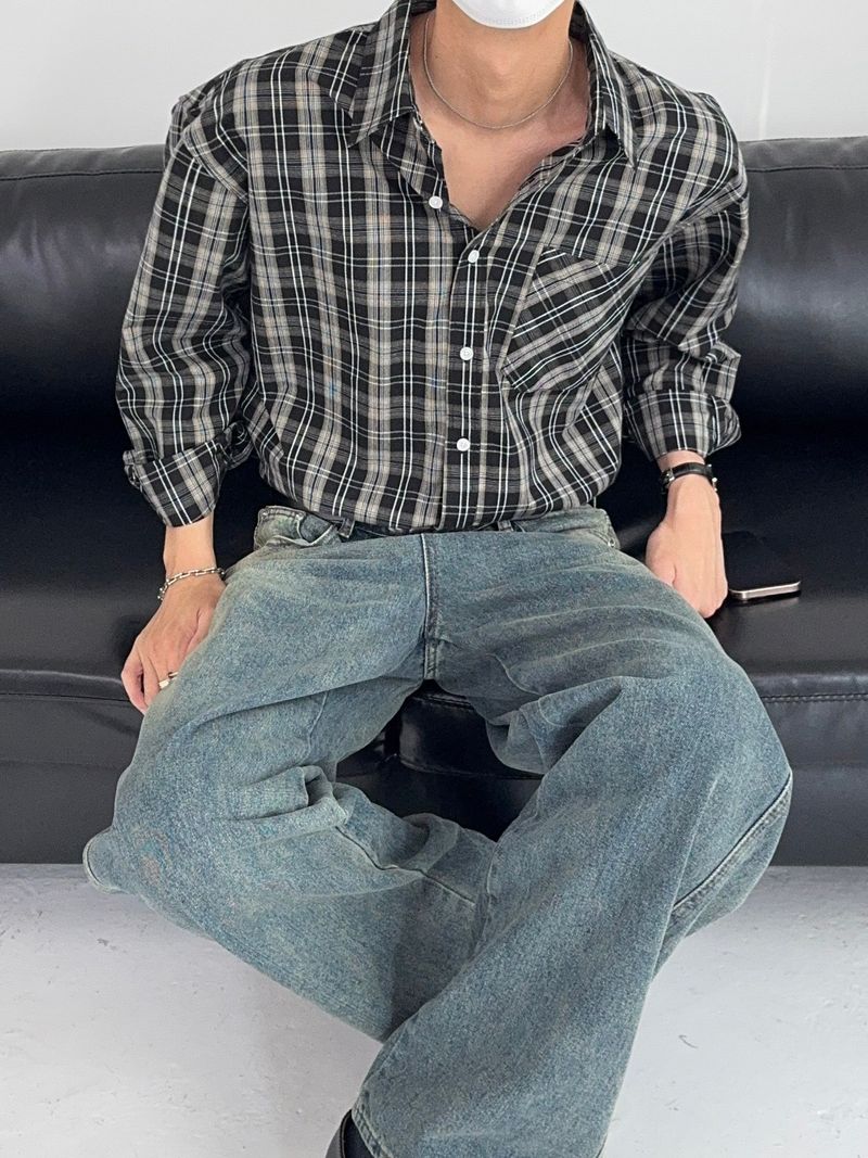 SP Check Standard Cotton Shirt (3C)