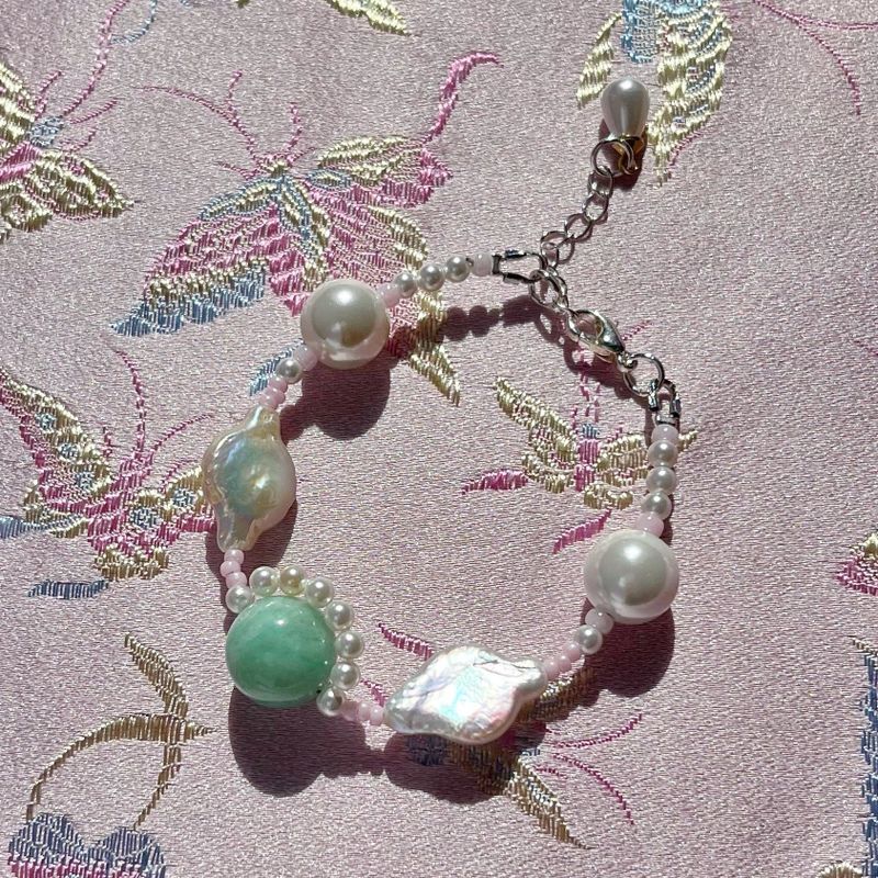 Jade Flower Goddess Bracelet
