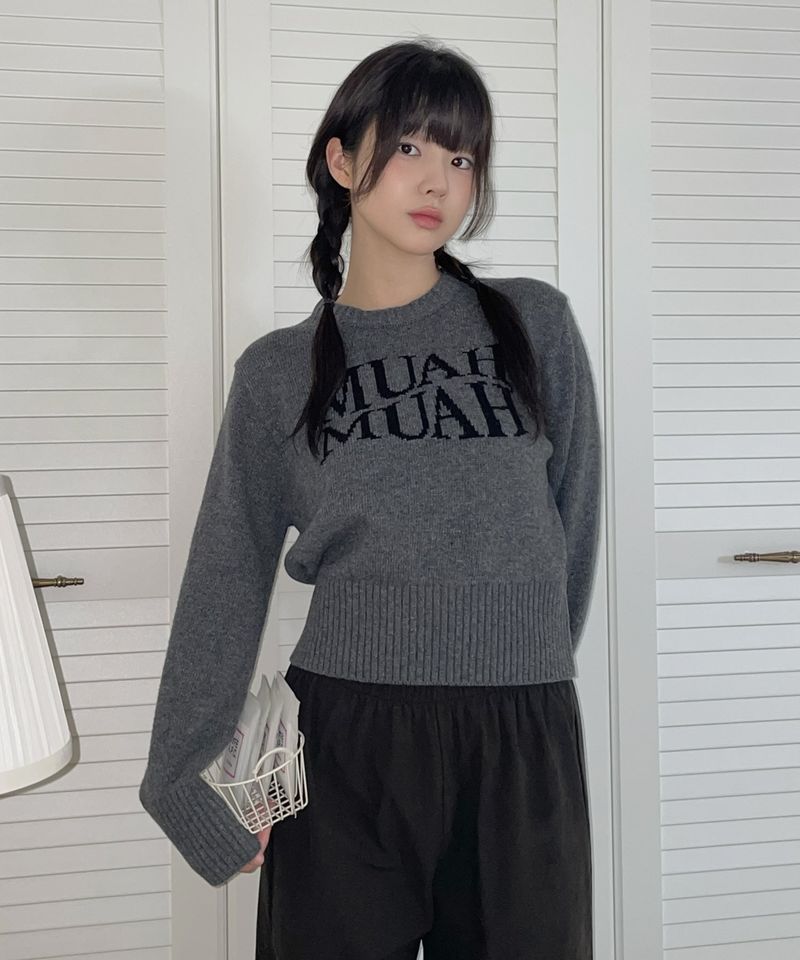 LAMBSWOOL JACQUARD ROUND KNIT