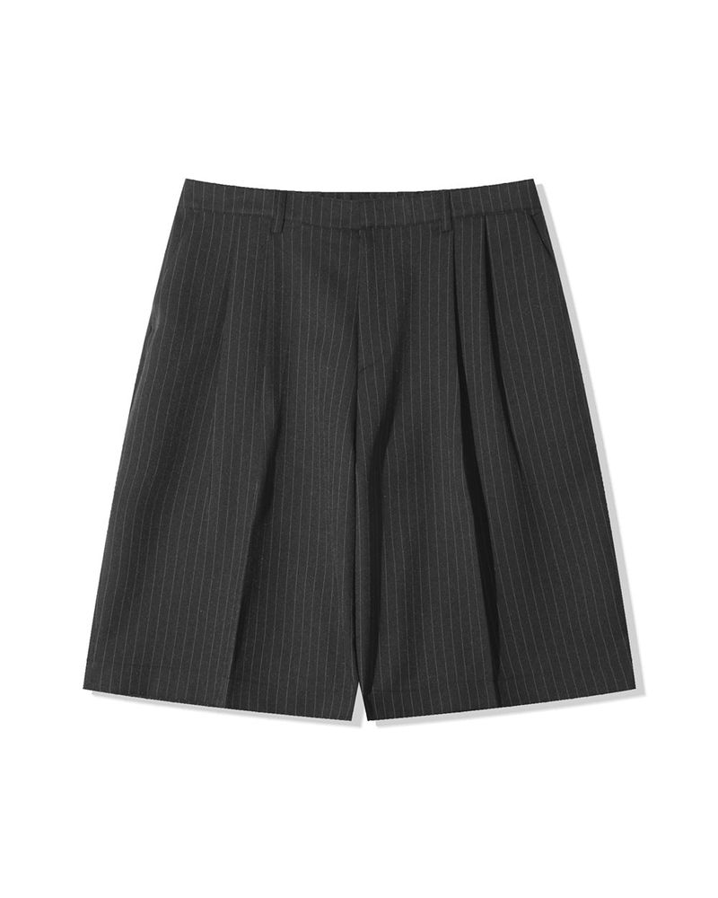 Node Pin Stripe Bermuda Slacks