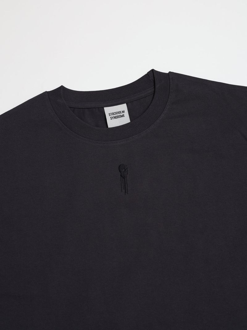 バラクラバロゴTシャツ - チャコール