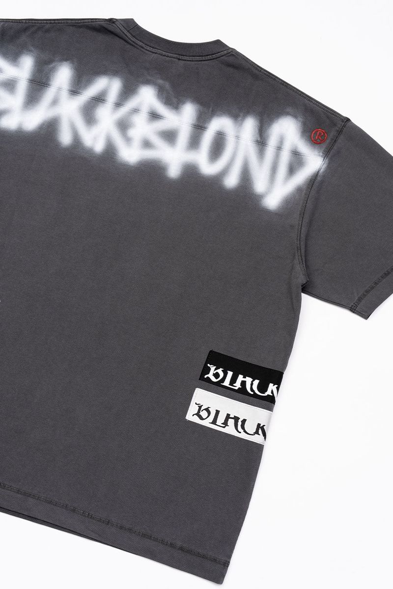 BBD Chaos Patch Pigment T-Shirt (Charcoal)