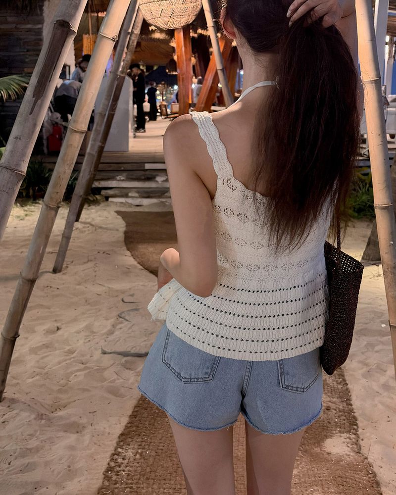 Maenr knit & sleeveless set